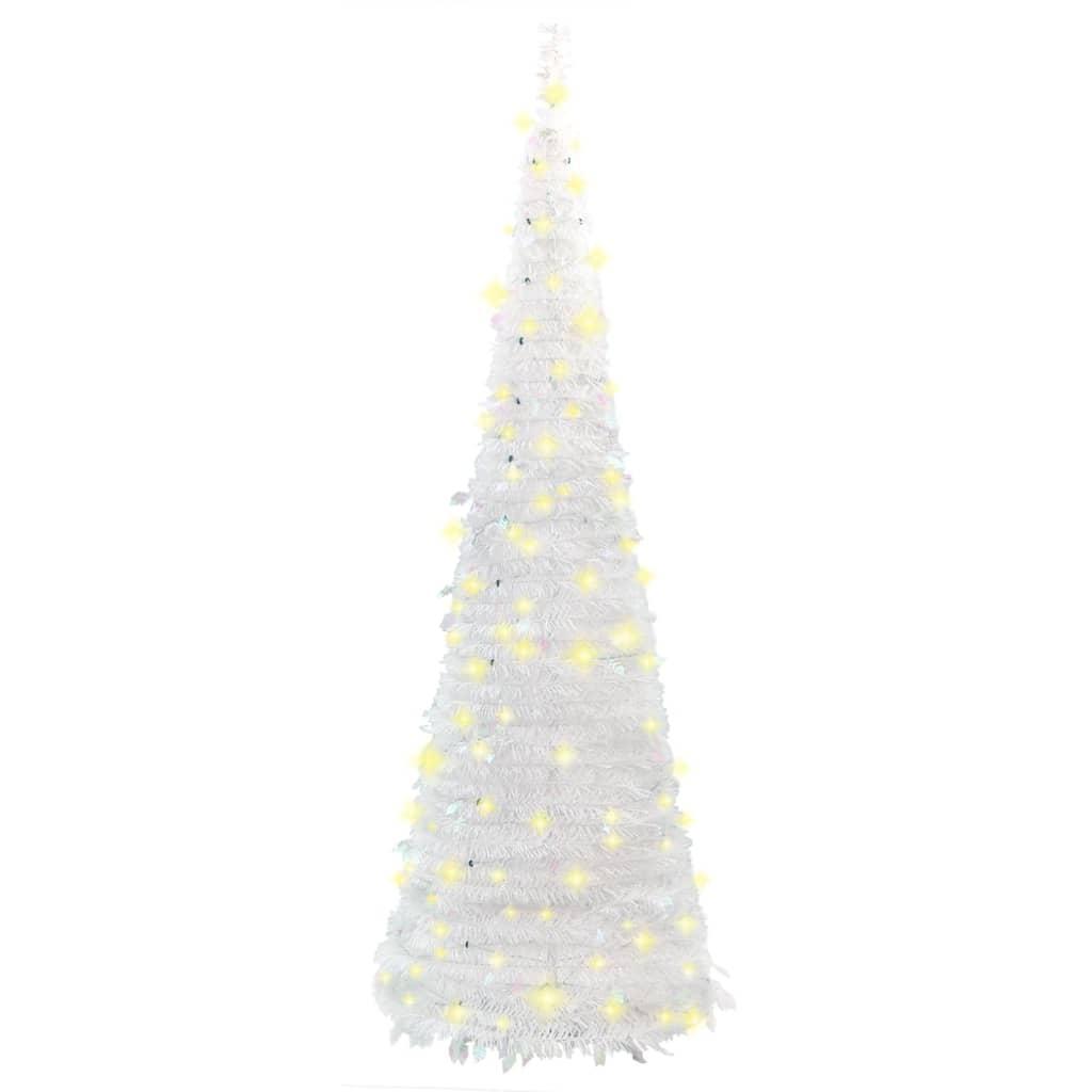 Pop-Up-Weihnachtsbaum Künstlich 50 LEDs Weiß 120 cm - Pazzar.ch