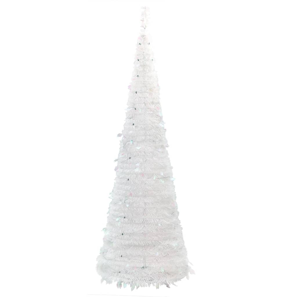 Pop-Up-Weihnachtsbaum Künstlich 50 LEDs Weiß 120 cm - Pazzar.ch