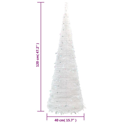 Pop-Up-Weihnachtsbaum Künstlich 50 LEDs Weiß 120 cm - Pazzar.ch