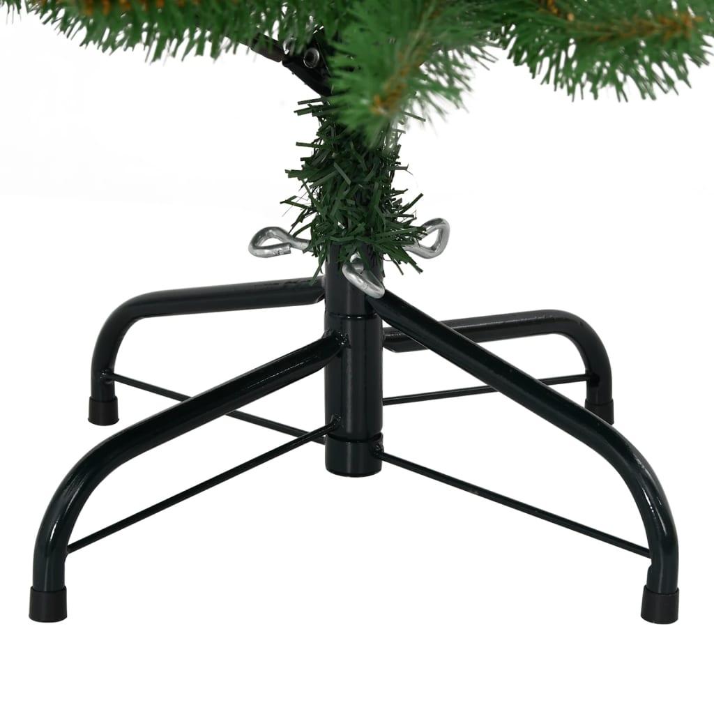 Künstlicher Weihnachtsbaum Klappbar mit Ständer Grün 120 cm