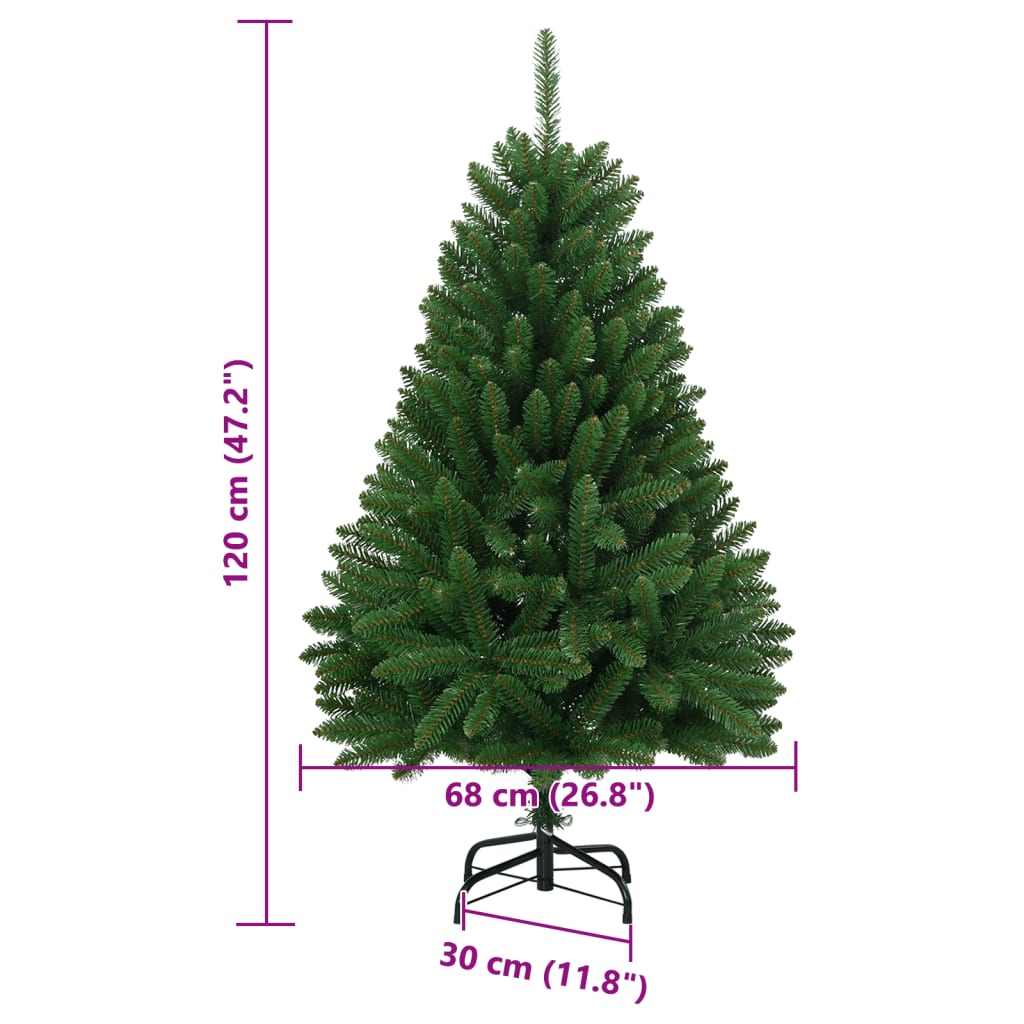 Künstlicher Weihnachtsbaum Klappbar mit Ständer Grün 120 cm - Pazzar.ch