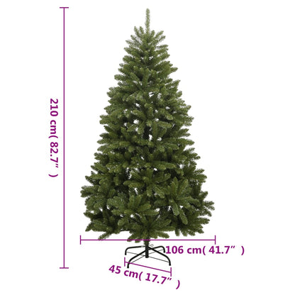 Künstlicher Weihnachtsbaum Klappbar mit Ständer Grün 210 cm - Pazzar.ch