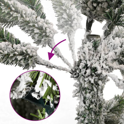 Künstlicher Weihnachtsbaum Klappbar Beschneit 240 cm - Pazzar.ch