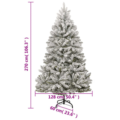 Künstlicher Weihnachtsbaum Klappbar Beschneit 270 cm - Pazzar.ch