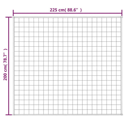 Gewichtsdecke Grau 200x225 cm 13 kg Stoff - Pazzar.ch