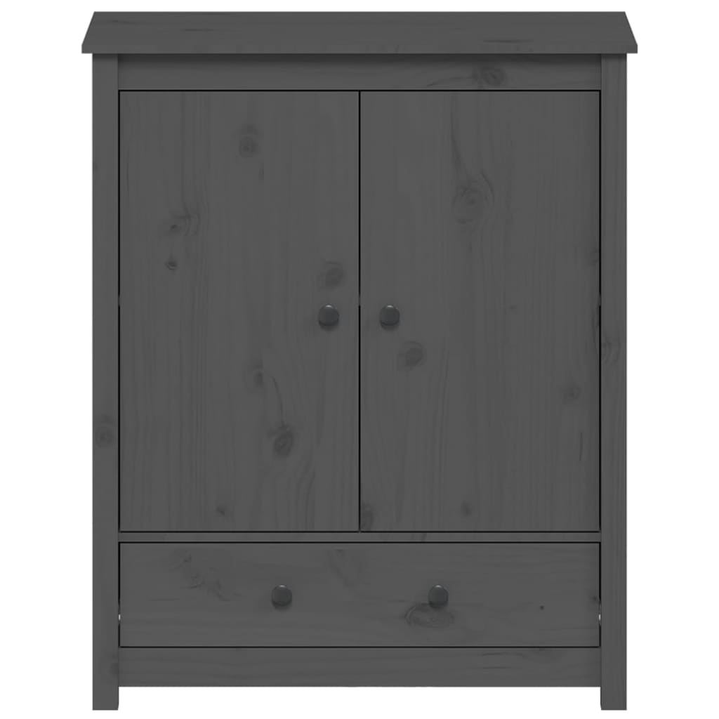 Highboard Grau 83x41,5x100 cm Massivholz Kiefer - Pazzar.ch