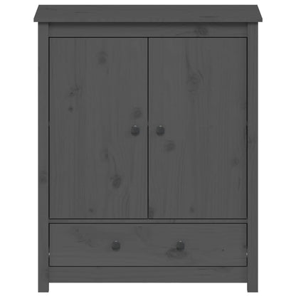 Highboard Grau 83x41,5x100 cm Massivholz Kiefer - Pazzar.ch