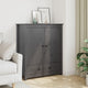 Highboard Grau 83x41,5x100 cm Massivholz Kiefer