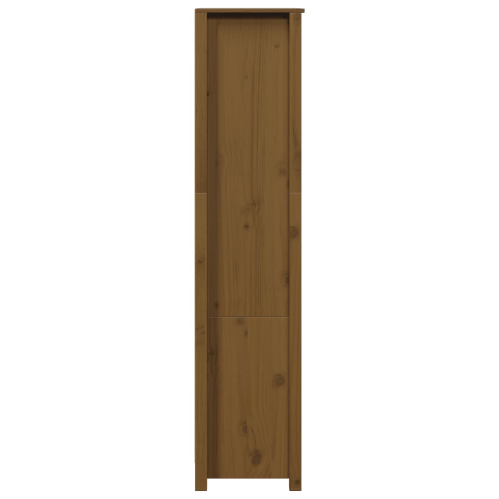 Highboard Honigbraun 80x35x154 cm Massivholz Kiefer - Pazzar.ch