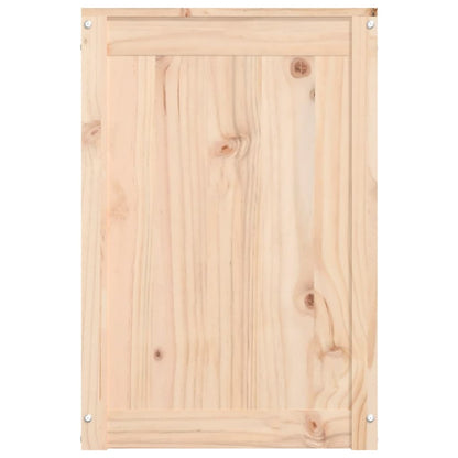 Wäschetruhe 44x44x66 cm Massivholz Kiefer - Pazzar.ch