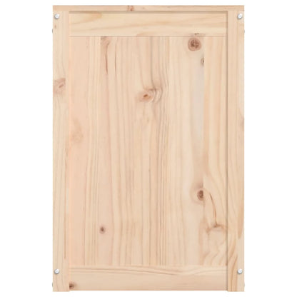 Wäschetruhe 88,5x44x66 cm Massivholz Kiefer - Pazzar.ch