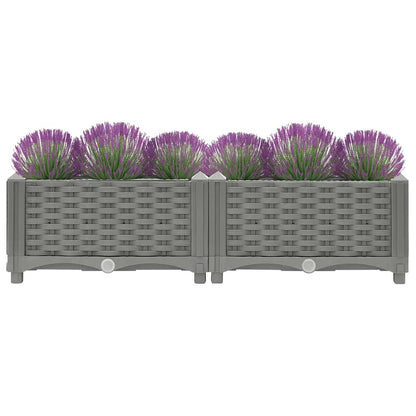 Hochbeet 80x40x23 cm Polypropylen