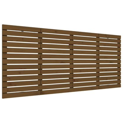 Wand-Kopfteil Honigbraun 166x3x91,5 cm Massivholz Kiefer - Pazzar.ch
