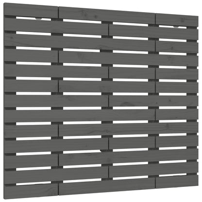 Wand-Kopfteil Grau 141x3x91,5 cm Massivholz Kiefer - Pazzar.ch
