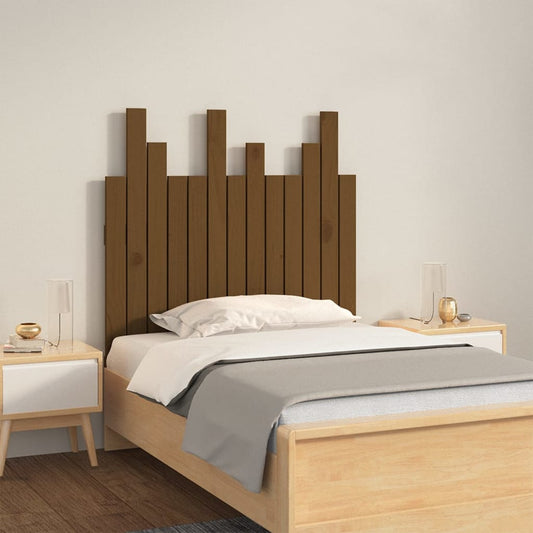 Wand-Kopfteil Honigbraun 82,5x3x80 cm Massivholz Kiefer - Pazzar.ch