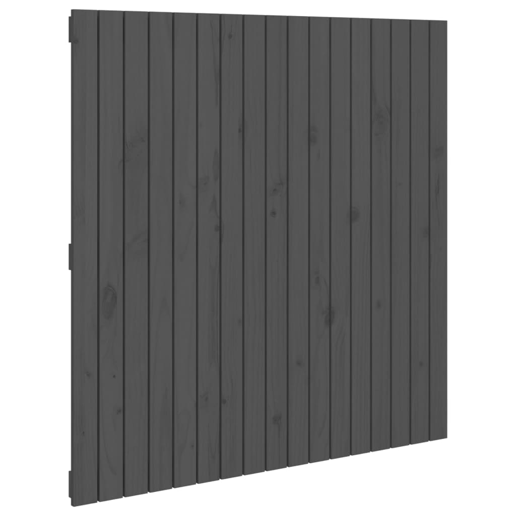 Wand-Kopfteil Grau 108x3x110 cm Massivholz Kiefer - Pazzar.ch