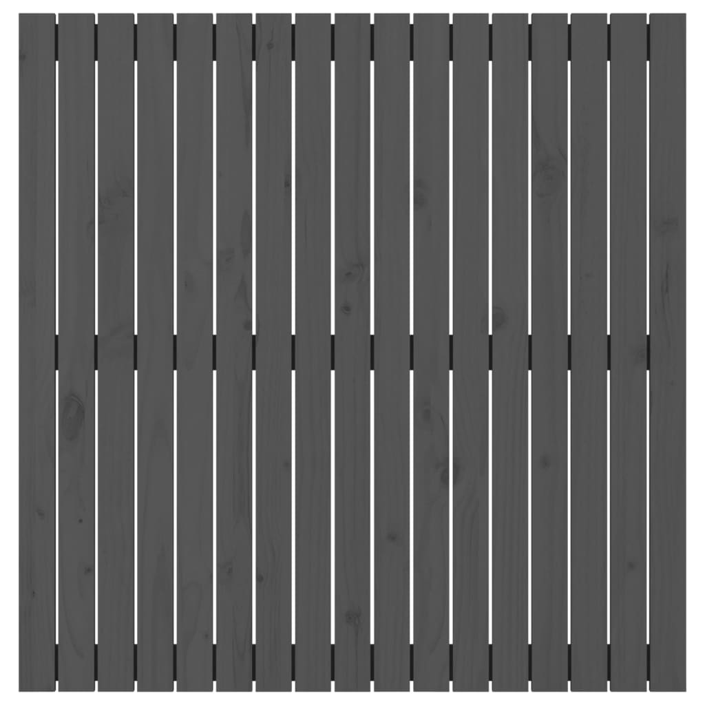 Wand-Kopfteil Grau 108x3x110 cm Massivholz Kiefer - Pazzar.ch
