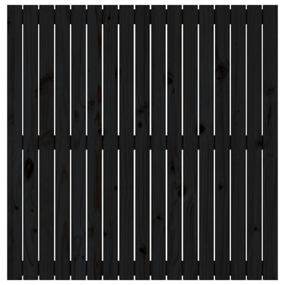 Wand-Kopfteil Schwarz 108x3x110 cm Massivholz Kiefer - Pazzar.ch