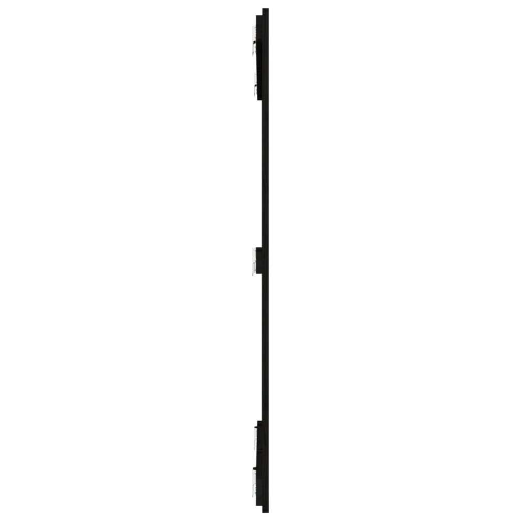 Wand-Kopfteil Schwarz 108x3x110 cm Massivholz Kiefer - Pazzar.ch