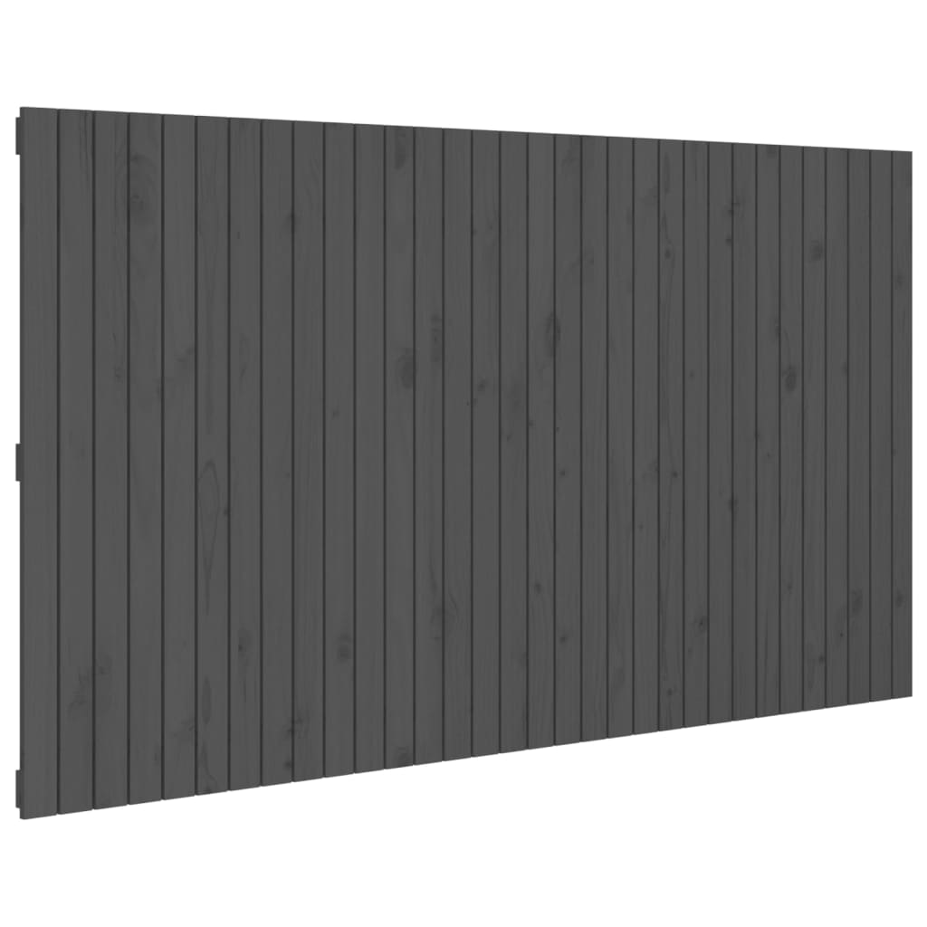 Wand-Kopfteil Grau 204x3x110 cm Massivholz Kiefer - Pazzar.ch