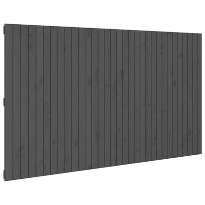 Wand-Kopfteil Grau 204x3x110 cm Massivholz Kiefer - Pazzar.ch