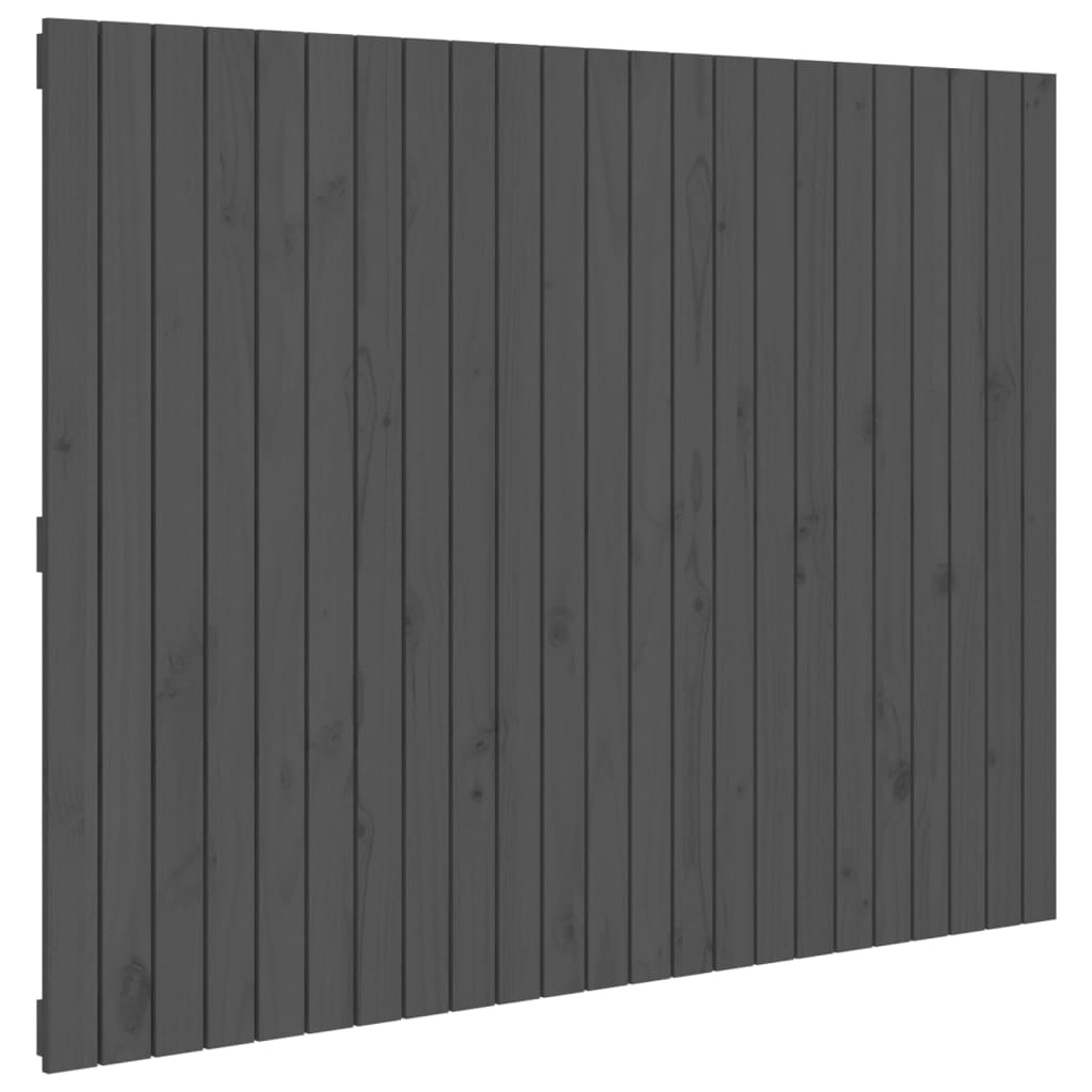 Wand-Kopfteil Grau 146,5x3x110 cm Massivholz Kiefer - Pazzar.ch