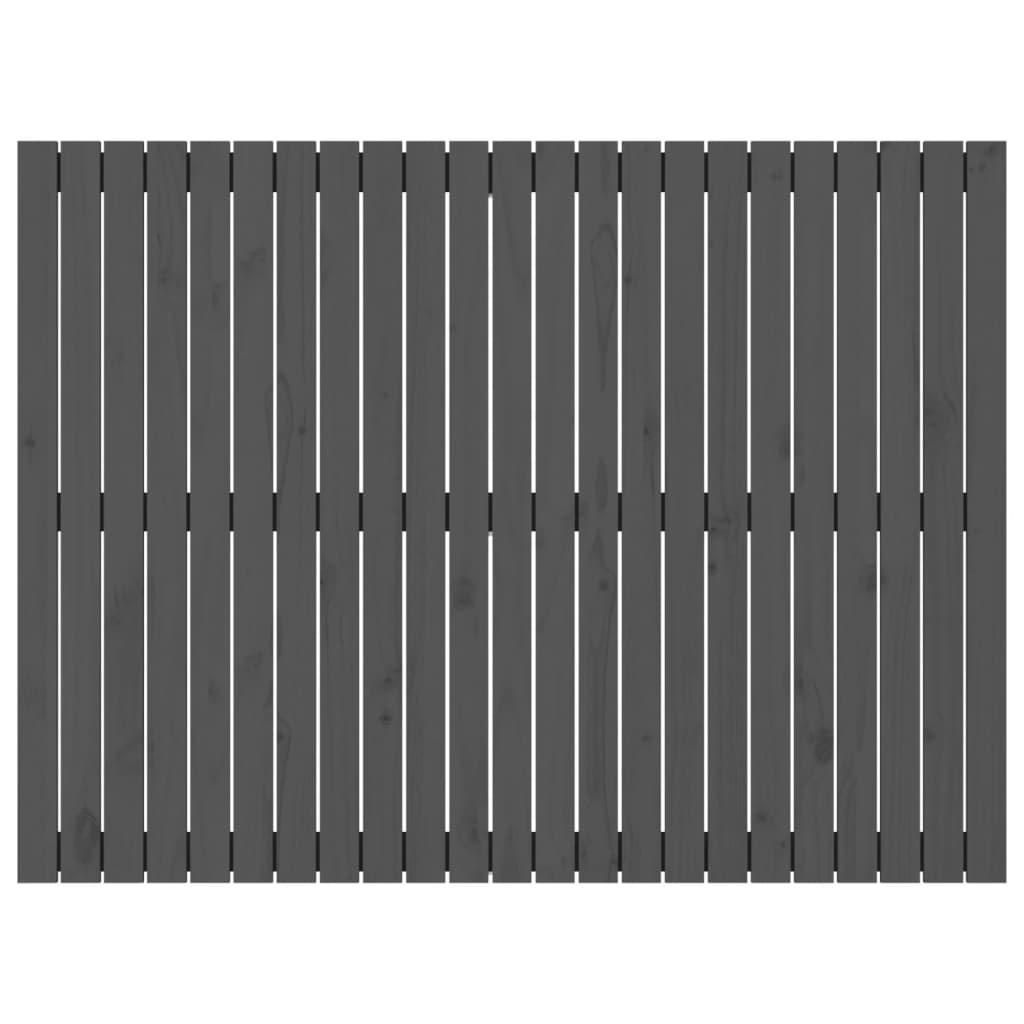 Wand-Kopfteil Grau 146,5x3x110 cm Massivholz Kiefer