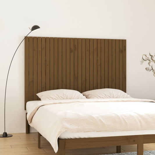 Wand-Kopfteil Honigbraun 166x3x110 cm Massivholz Kiefer - Pazzar.ch