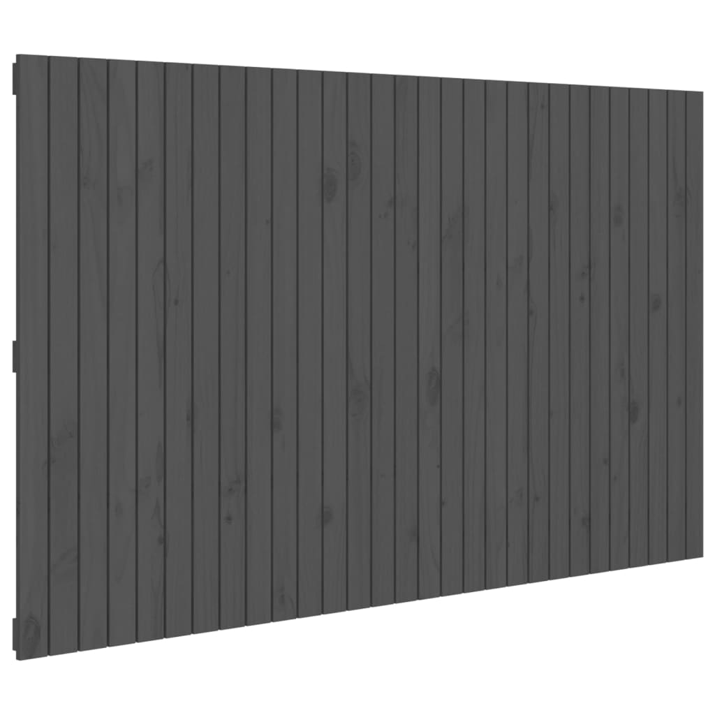 Wand-Kopfteil Grau 185x3x110 cm Massivholz Kiefer - Pazzar.ch