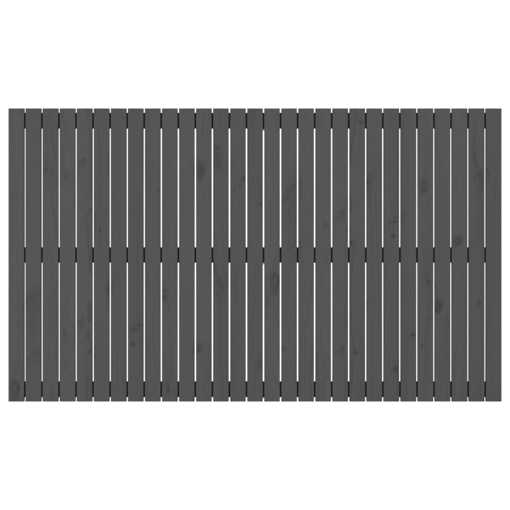 Wand-Kopfteil Grau 185x3x110 cm Massivholz Kiefer - Pazzar.ch