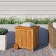 Gartentruhe mit Rollen 60x50x58 cm Massivholz Akazie