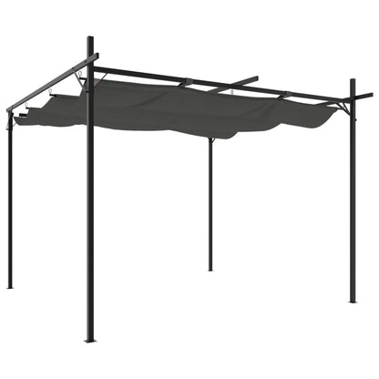 Pergola mit Schiebedach Anthrazit 295x292x230 cm - Pazzar.ch