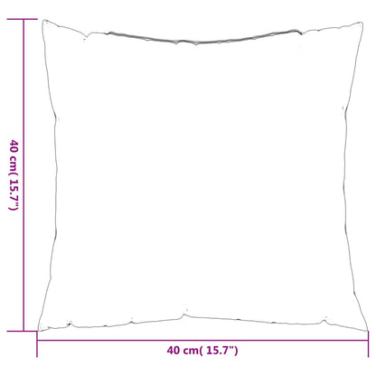 Zierkissen 4 Stk. Mehrfarbig 40x40 cm Stoff - Pazzar.ch