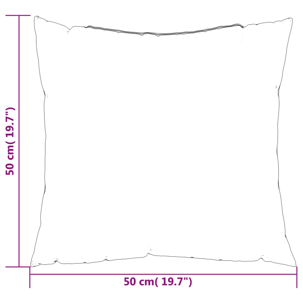 Zierkissen 4 Stk. Mehrfarbig 50x50 cm Stoff - Pazzar.ch