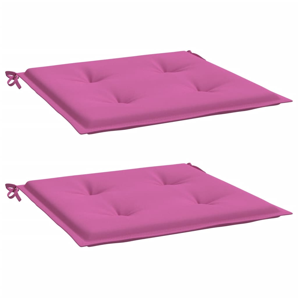 Gartenstuhl-Kissen 2 Stk. Rosa 40x40x3 cm Stoff - Pazzar.ch