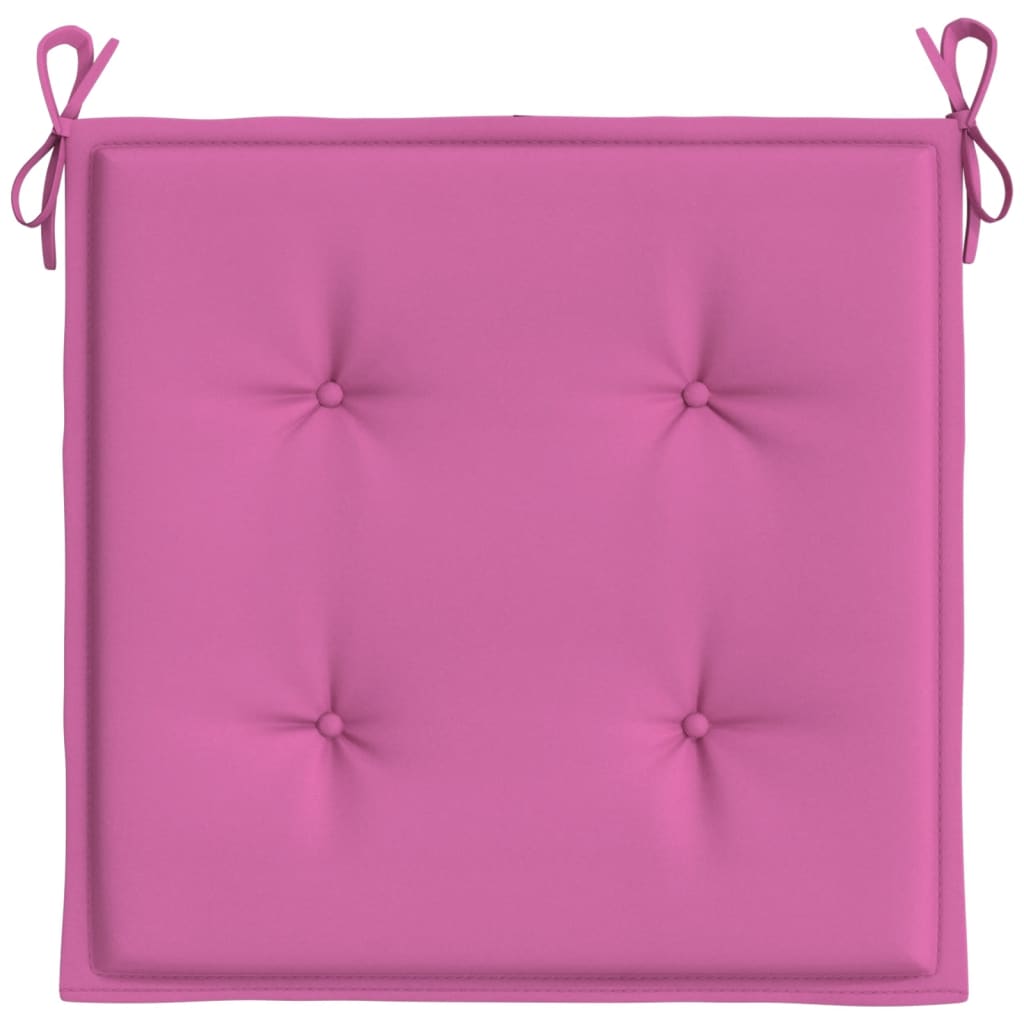 Gartenstuhl-Kissen 2 Stk. Rosa 40x40x3 cm Stoff - Pazzar.ch