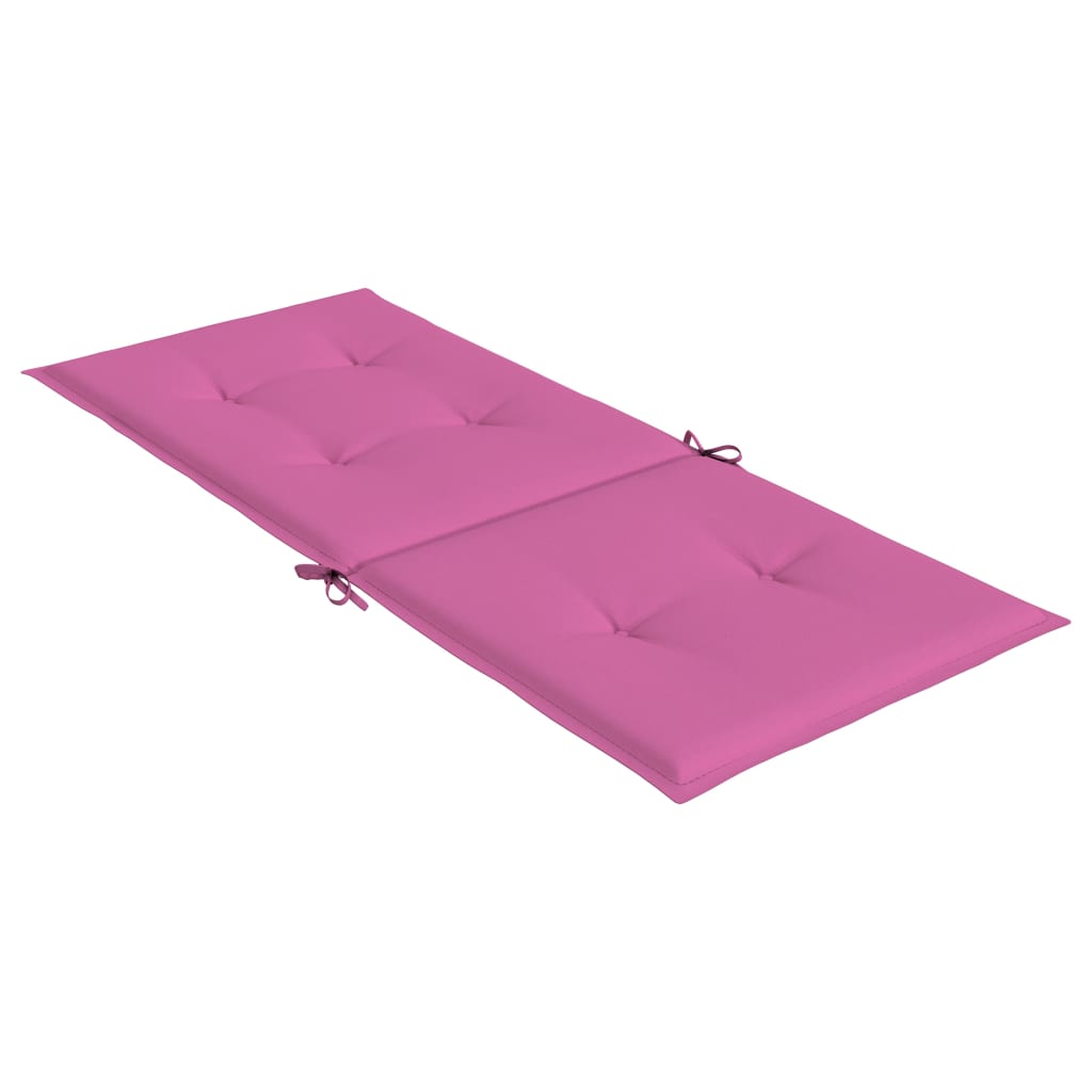 Gartenstuhlauflagen für Hochlehner 2 Stk. Rosa 120x50x3cm Stoff - Pazzar.ch