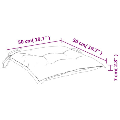 Stuhlkissen 6 Stk. Mehrfarbig 50x50x7 cm Oxford-Gewebe - Pazzar.ch