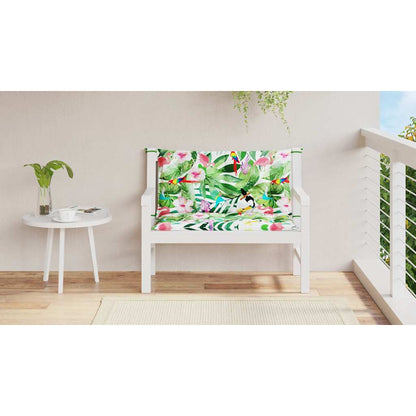 Gartenbank-Auflagen 2 Stk. Mehrfarbig 100x50x7 cm Stoff - Pazzar.ch