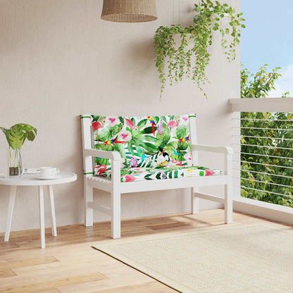 Gartenbank-Auflagen 2 Stk. Mehrfarbig 100x50x7 cm Stoff - Pazzar.ch