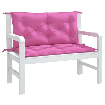 Gartenbank-Auflagen 2 Stk. Rosa 100x50x7 cm Stoff - Pazzar.ch