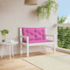 Gartenbank-Auflagen 2 Stk. Rosa 100x50x7 cm Stoff