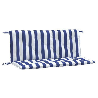 Gartenbank-Auflagen 2 Stk. Blau&Weiß Gestreift 120x50x7cm Stoff - Pazzar.ch