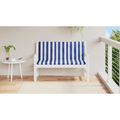 Gartenbank-Auflagen 2 Stk. Blau&Weiß Gestreift 120x50x7cm Stoff - Pazzar.ch