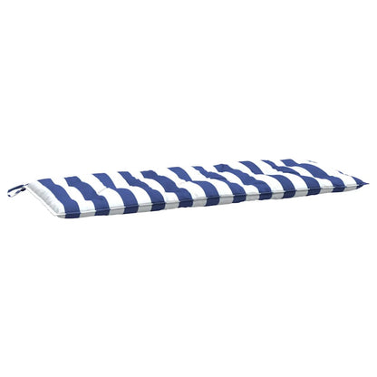Gartenbank-Auflagen 2 Stk. Blau&Weiß Gestreift 120x50x7cm Stoff - Pazzar.ch