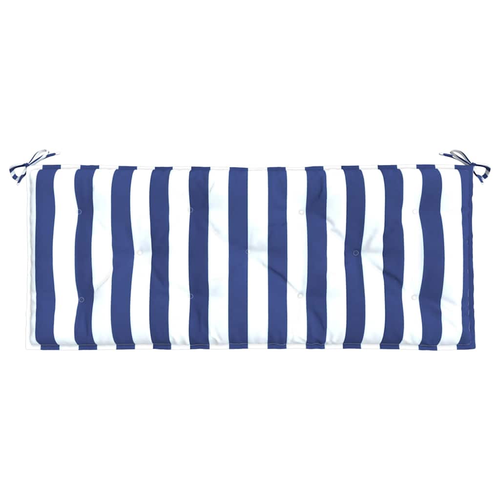 Gartenbank-Auflagen 2 Stk. Blau&Weiß Gestreift 120x50x7cm Stoff - Pazzar.ch