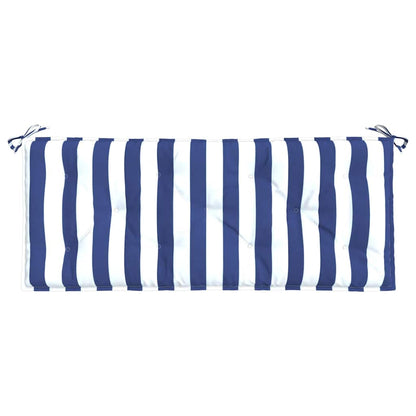 Gartenbank-Auflagen 2 Stk. Blau&Weiß Gestreift 120x50x7cm Stoff - Pazzar.ch