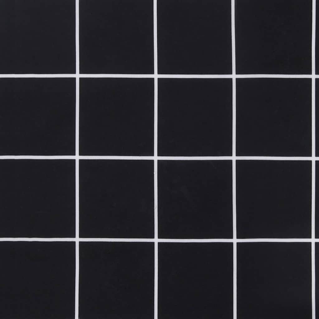Gartenbank-Auflagen 2 Stk. Schwarz Karomuster 120x50x7 cm Stoff - Pazzar.ch