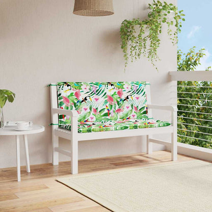 Gartenbank-Auflagen 2 Stk. Mehrfarbig 120x50x7 cm Stoff - Pazzar.ch