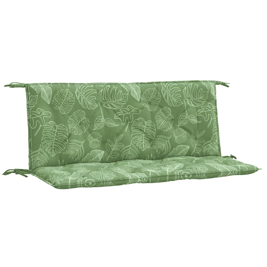 Gartenbank-Auflagen 2 Stk. Blattmuster 120x50x7 cm Stoff - Pazzar.ch